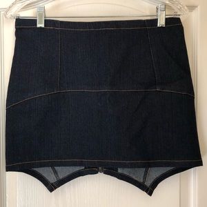 Huffer brand denim skirt unique trim NWOT sz28